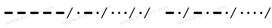 Morse Tech字体转换